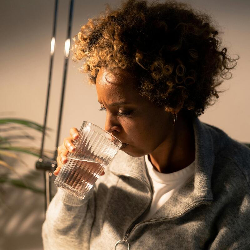 Enjoying filtered water